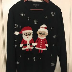 Christmas Sweater w/ Santa & Mrs. Claus
